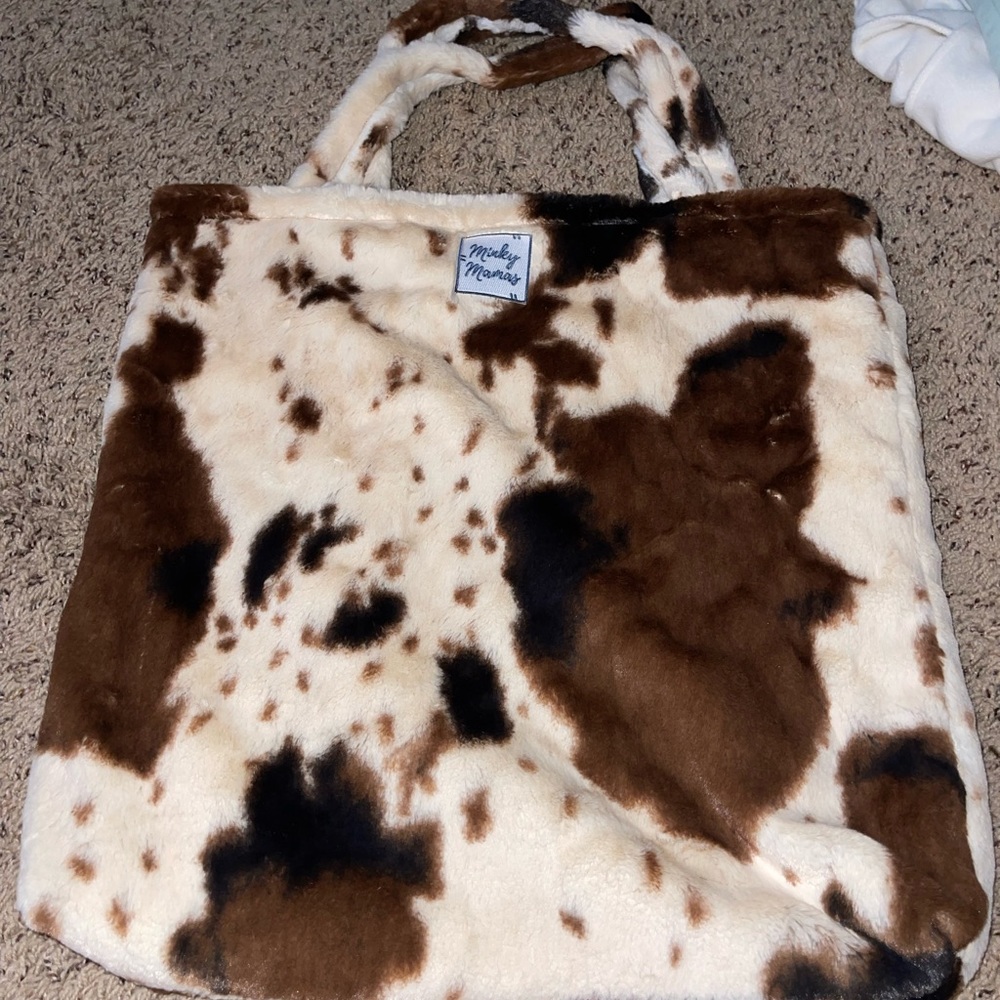 Minky tote bag